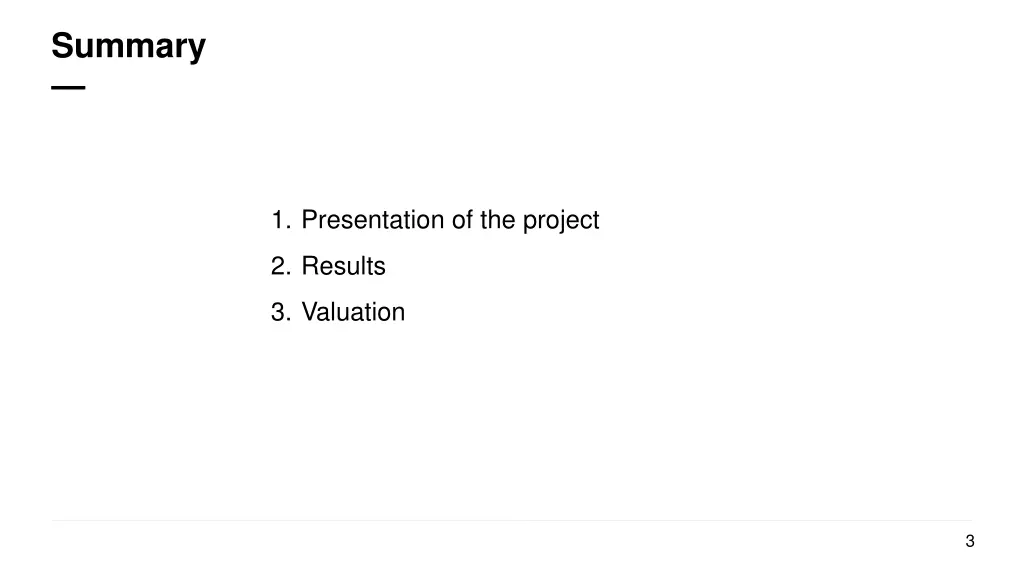 summary