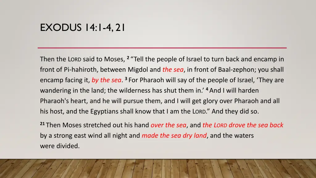exodus 14 1 4 21