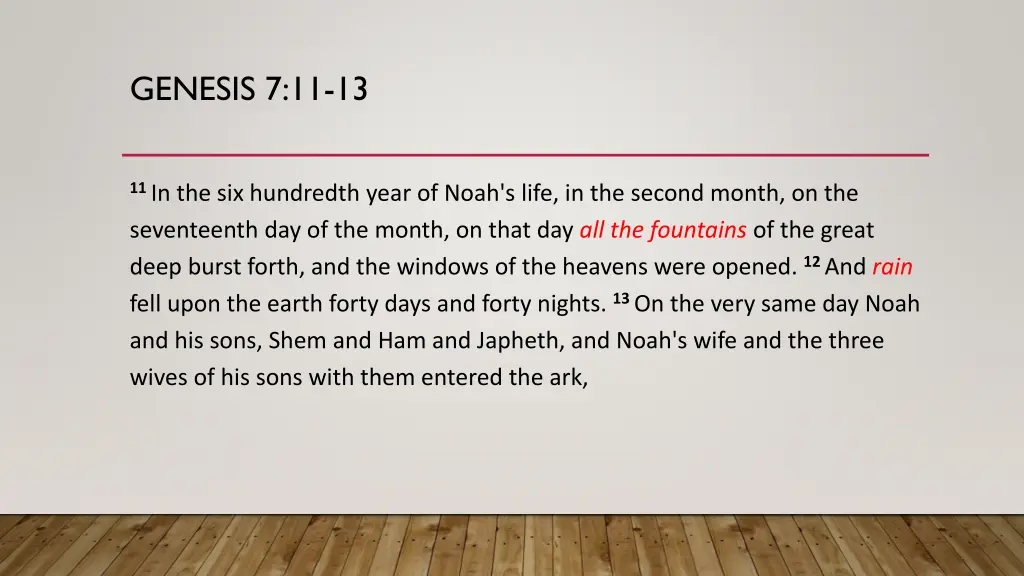 genesis 7 11 13