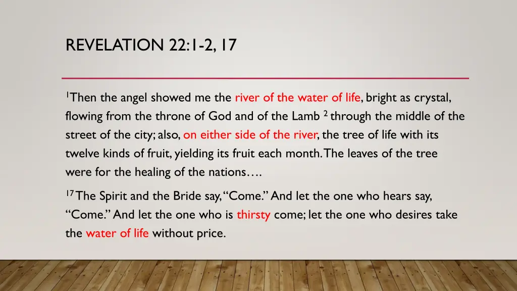 revelation 22 1 2 17