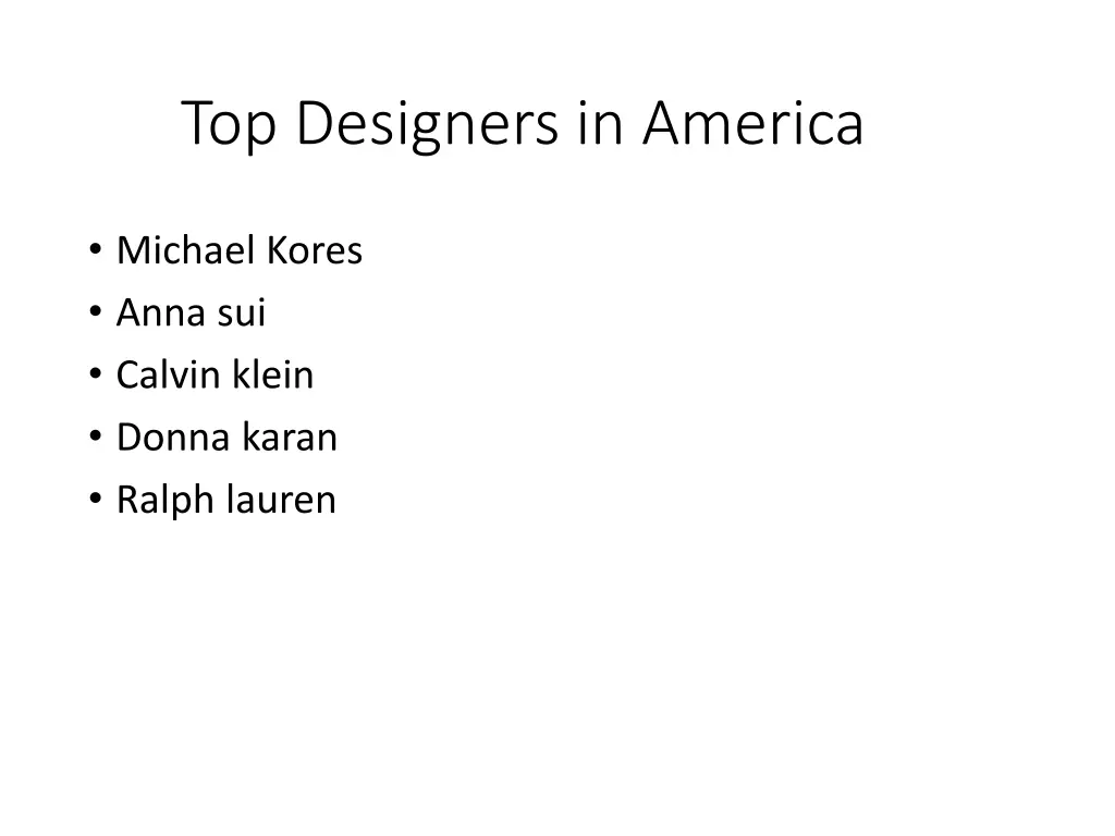 top designers in america