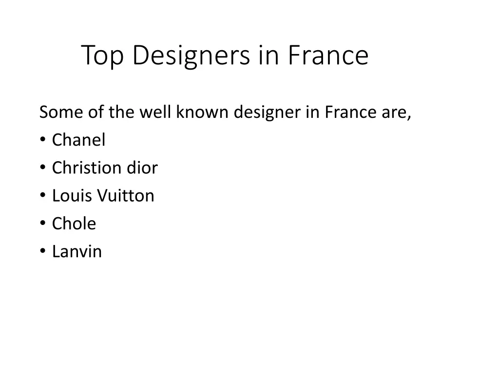top designers in france