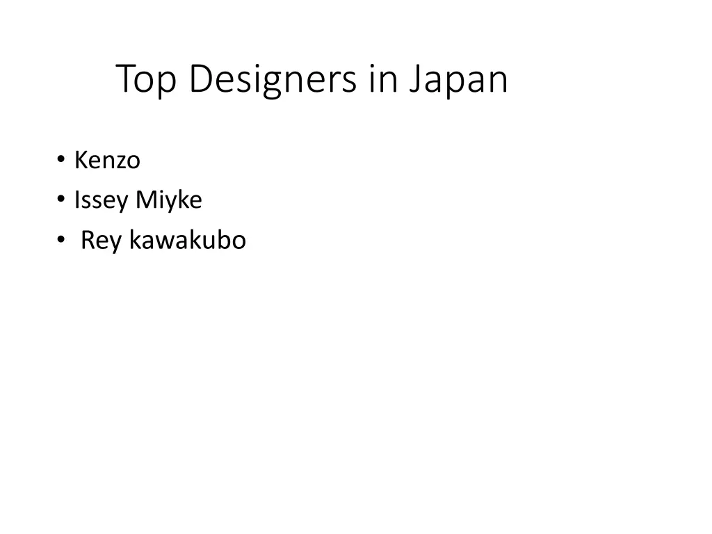 top designers in japan