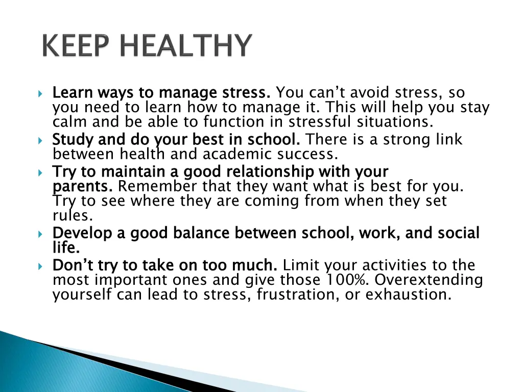 l learn ways to manage stress you need to learn