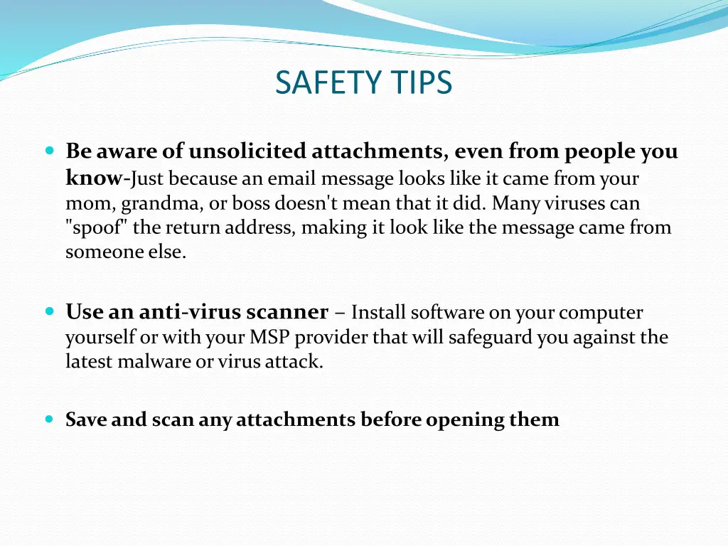 safety tips