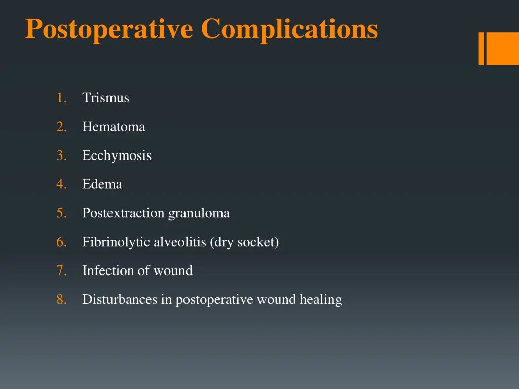 postoperative complications