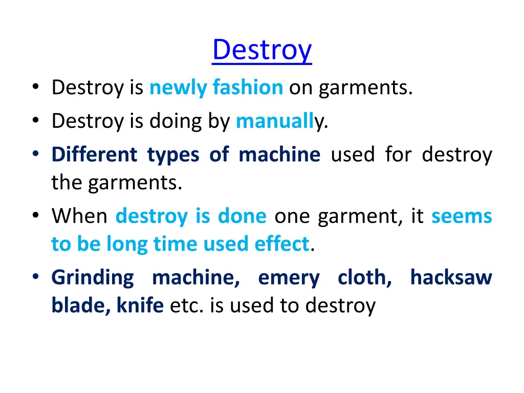 destroy
