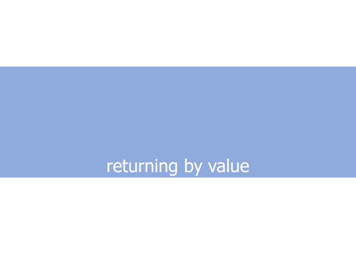 returning by value