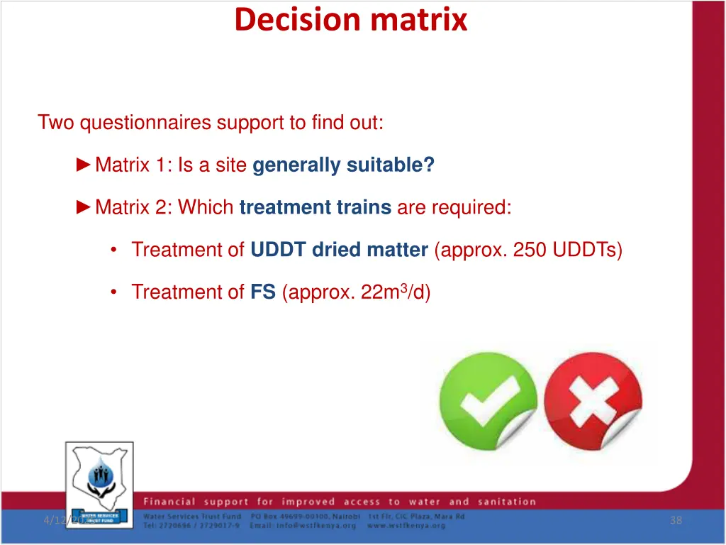 decision matrix
