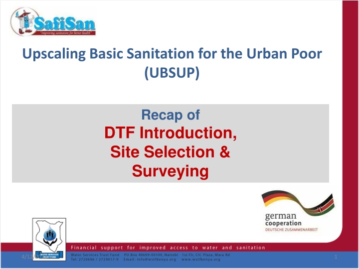 upscaling basic sanitation for the urban poor
