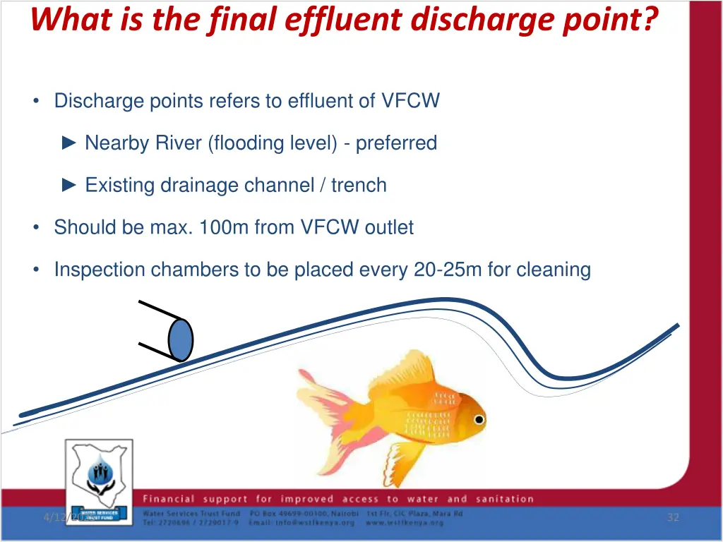 what is the final effluent discharge point