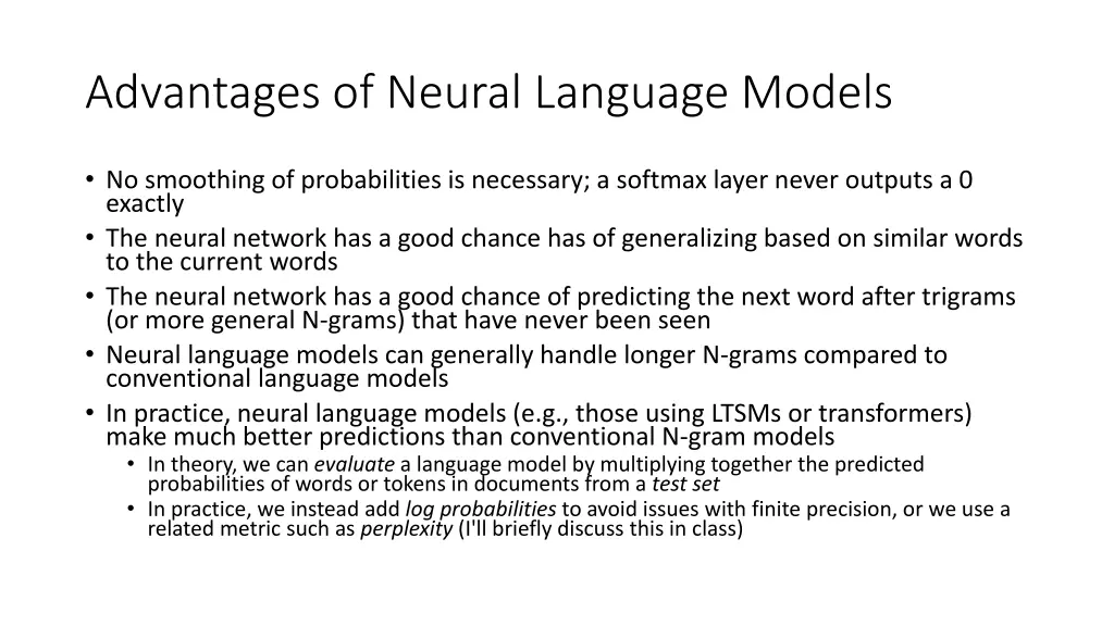 advantages of neural language models