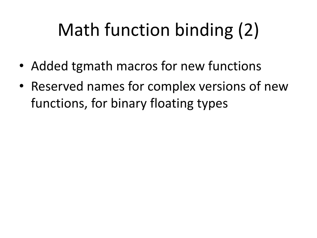 math function binding 2
