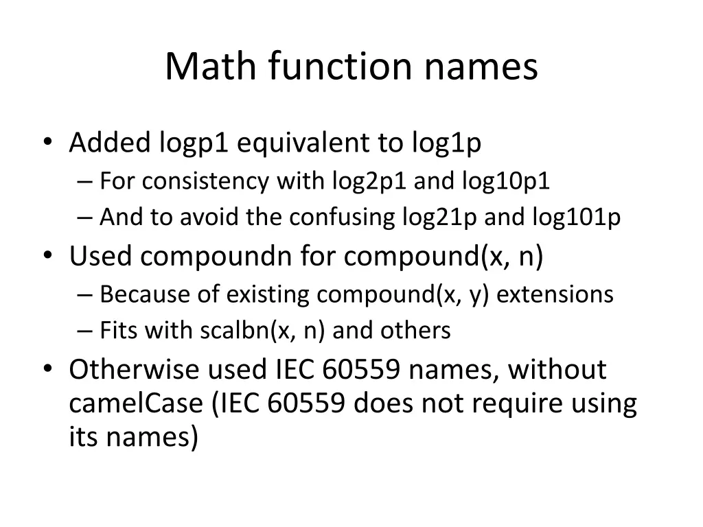 math function names