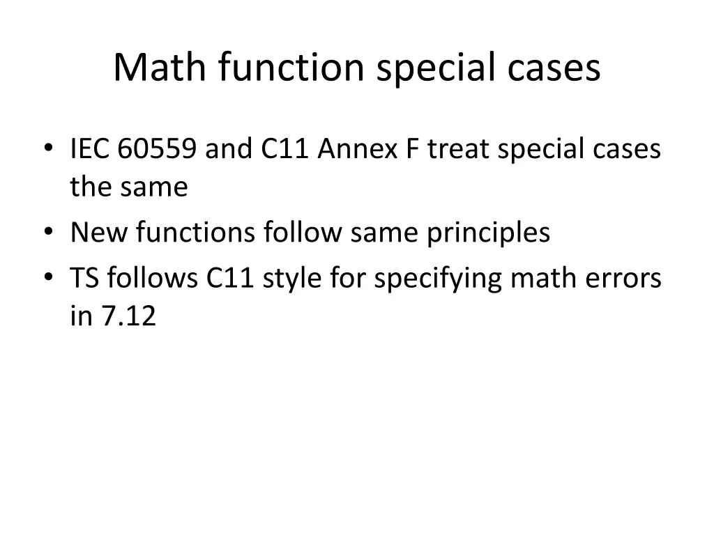 math function special cases