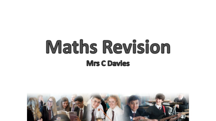 maths revision mrs c davies