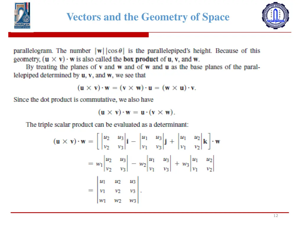 vectors and the geometry of space 10