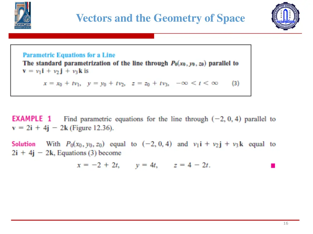 vectors and the geometry of space 14