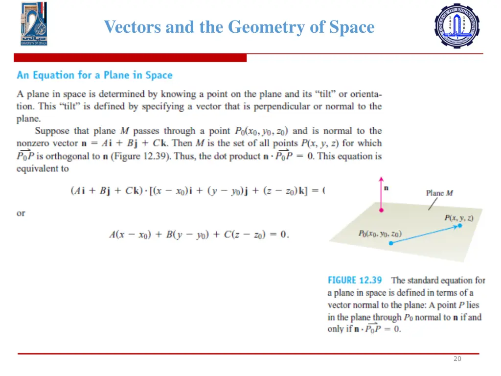 vectors and the geometry of space 18