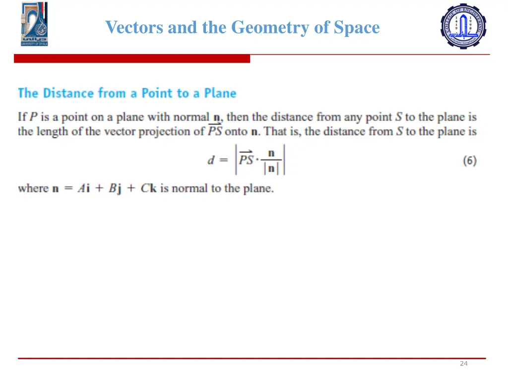vectors and the geometry of space 22