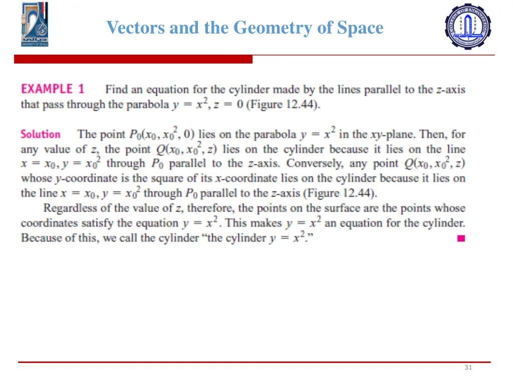 vectors and the geometry of space 29