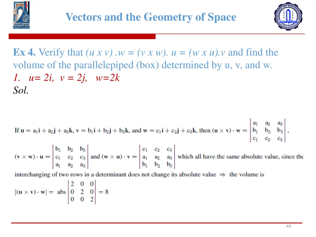 vectors and the geometry of space 38