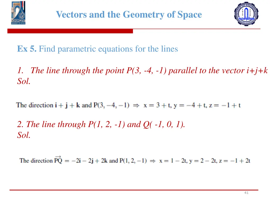 vectors and the geometry of space 39