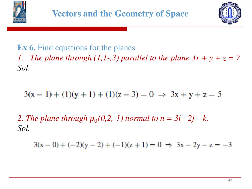 vectors and the geometry of space 40