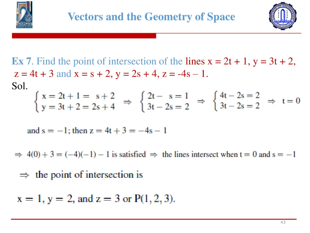 vectors and the geometry of space 41