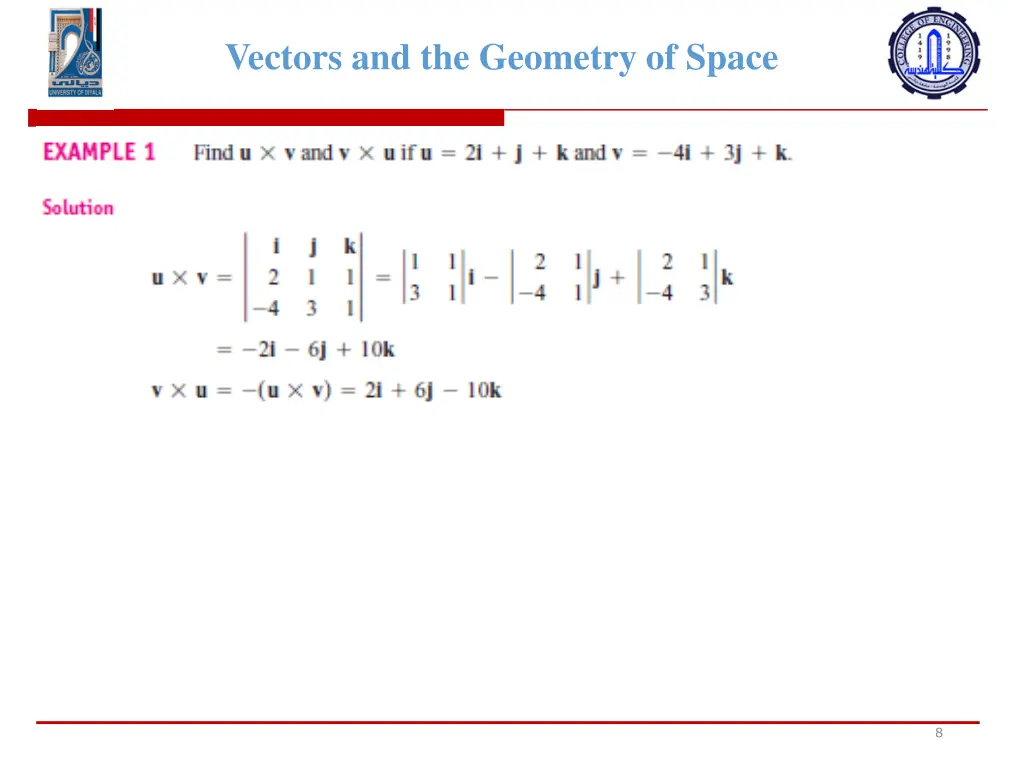 vectors and the geometry of space 6