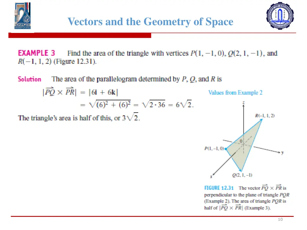 vectors and the geometry of space 8