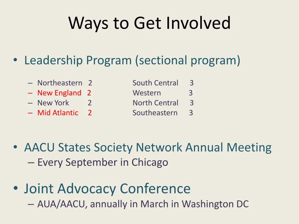 ways to get involved