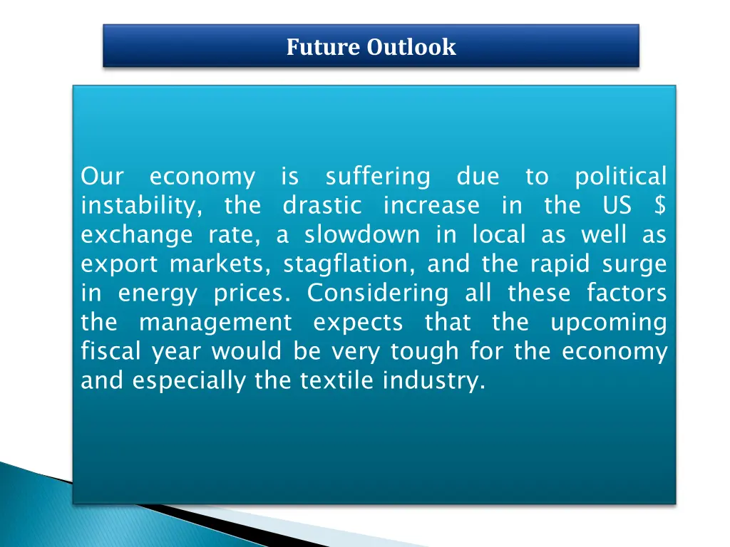 future outlook