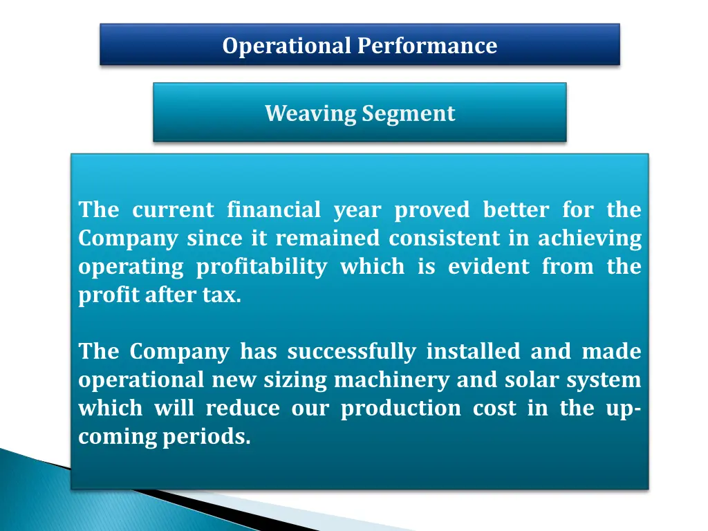 operational performance