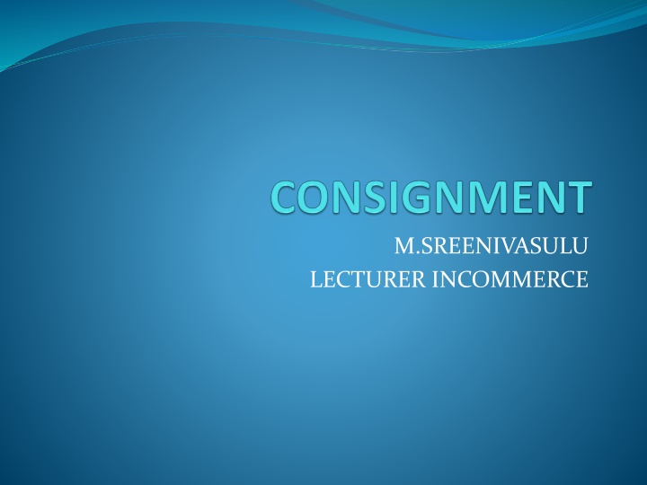 m sreenivasulu lecturer incommerce