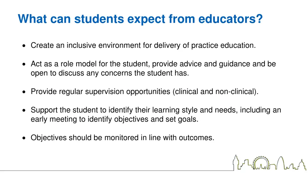 what can students expect from educators