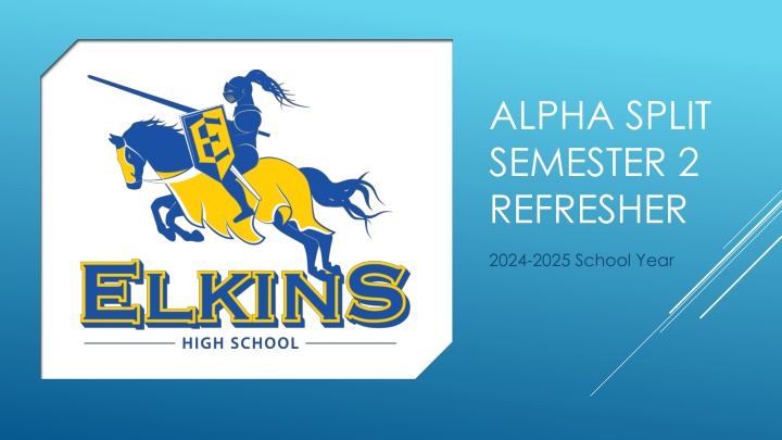 alpha split semester 2 refresher