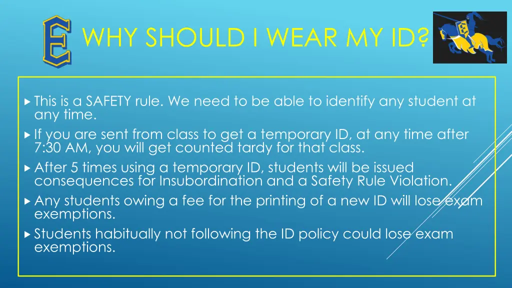 why should i wear my id