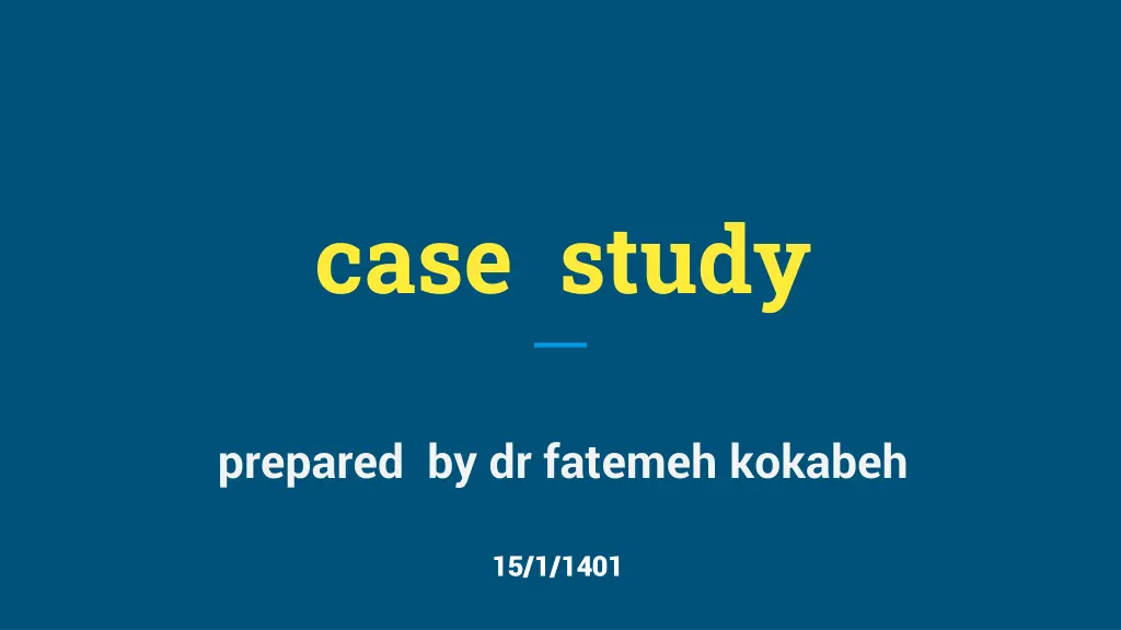 case study
