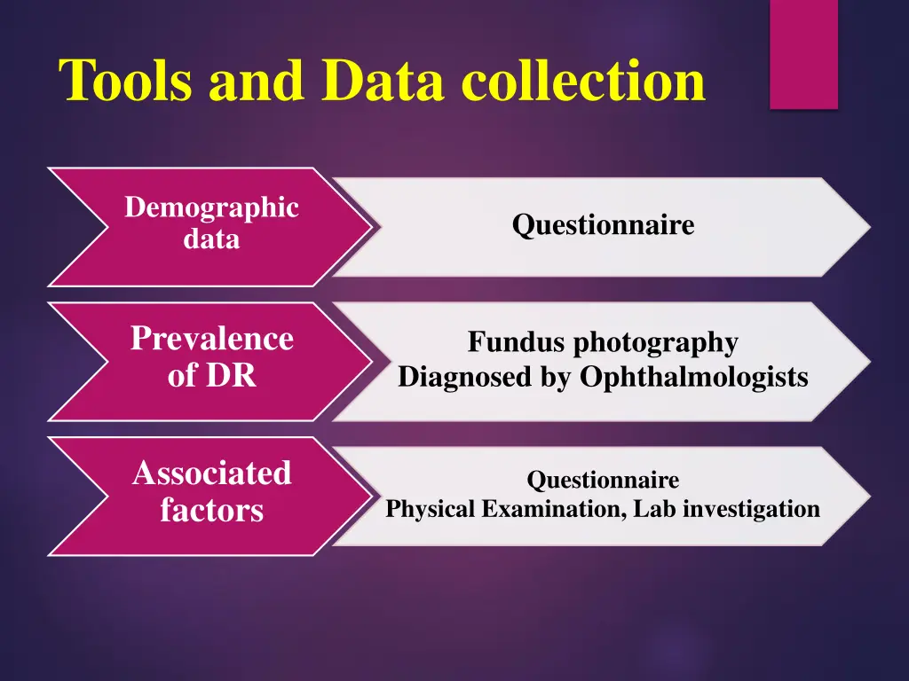 tools and data collection
