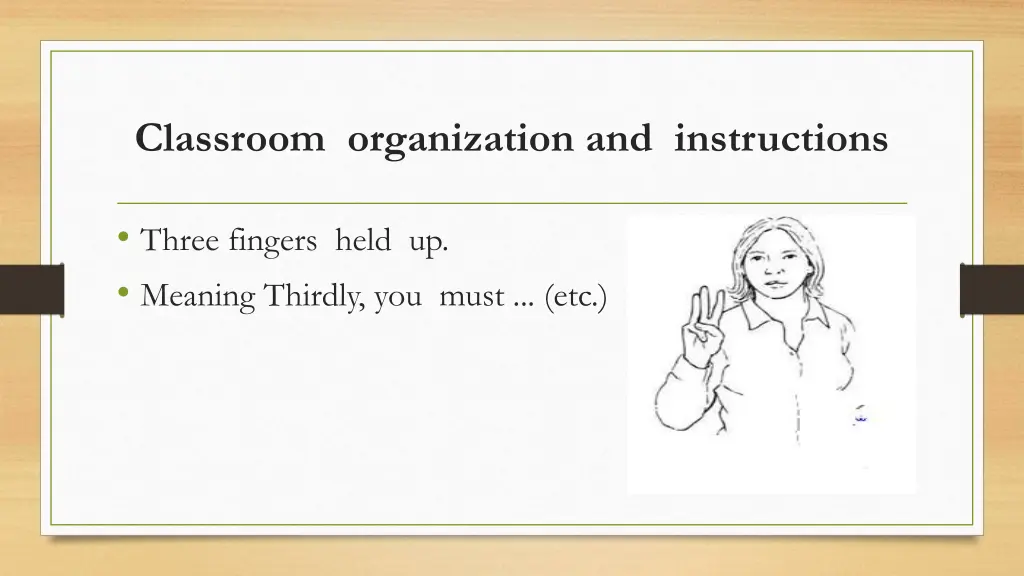 classroom organization and instructions 11