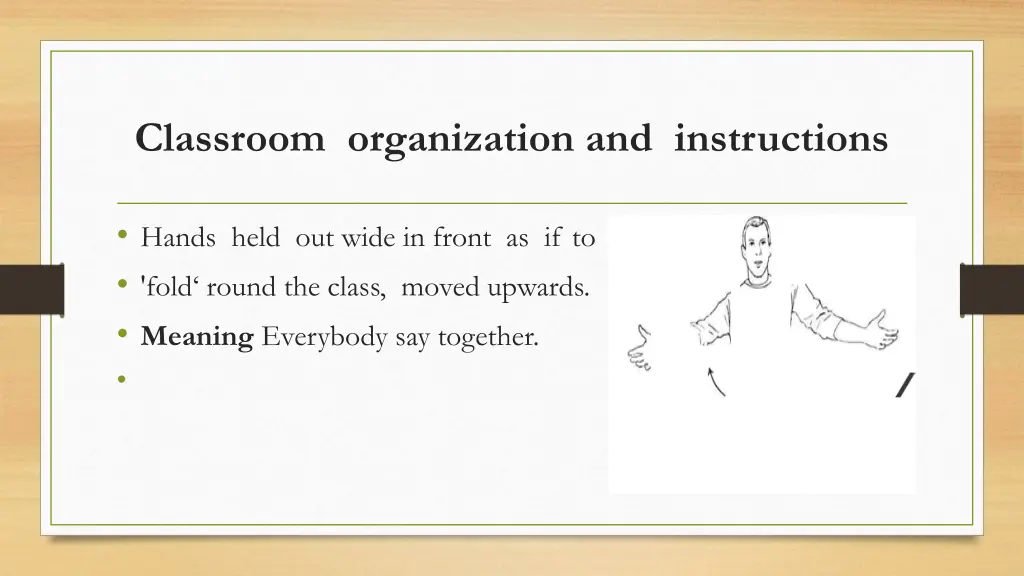 classroom organization and instructions 6