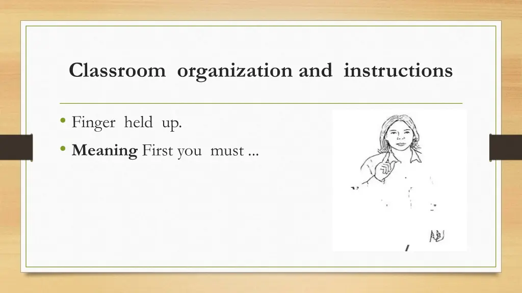 classroom organization and instructions 9