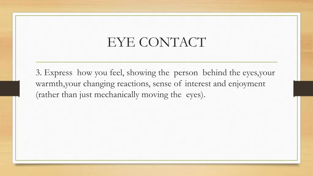 eye contact 3