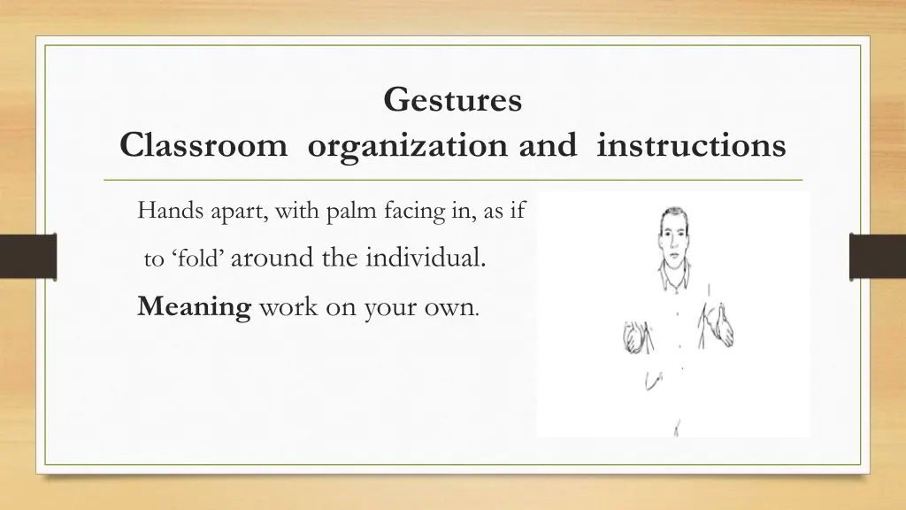 gestures