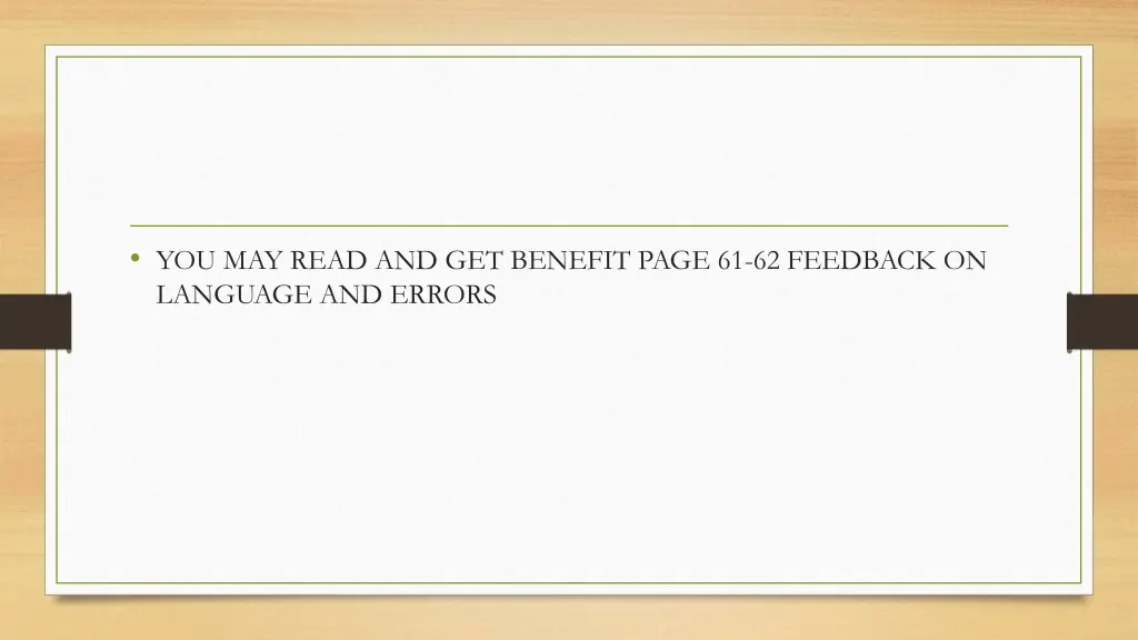you may read and get benefit page 61 62 feedback