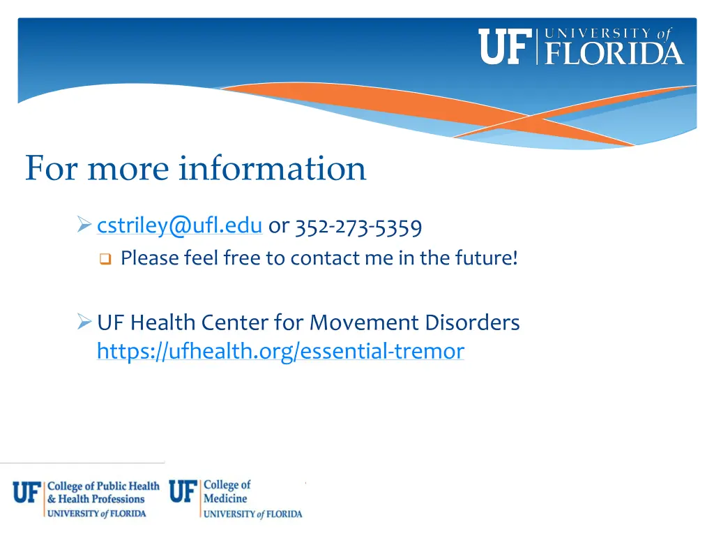 for more information