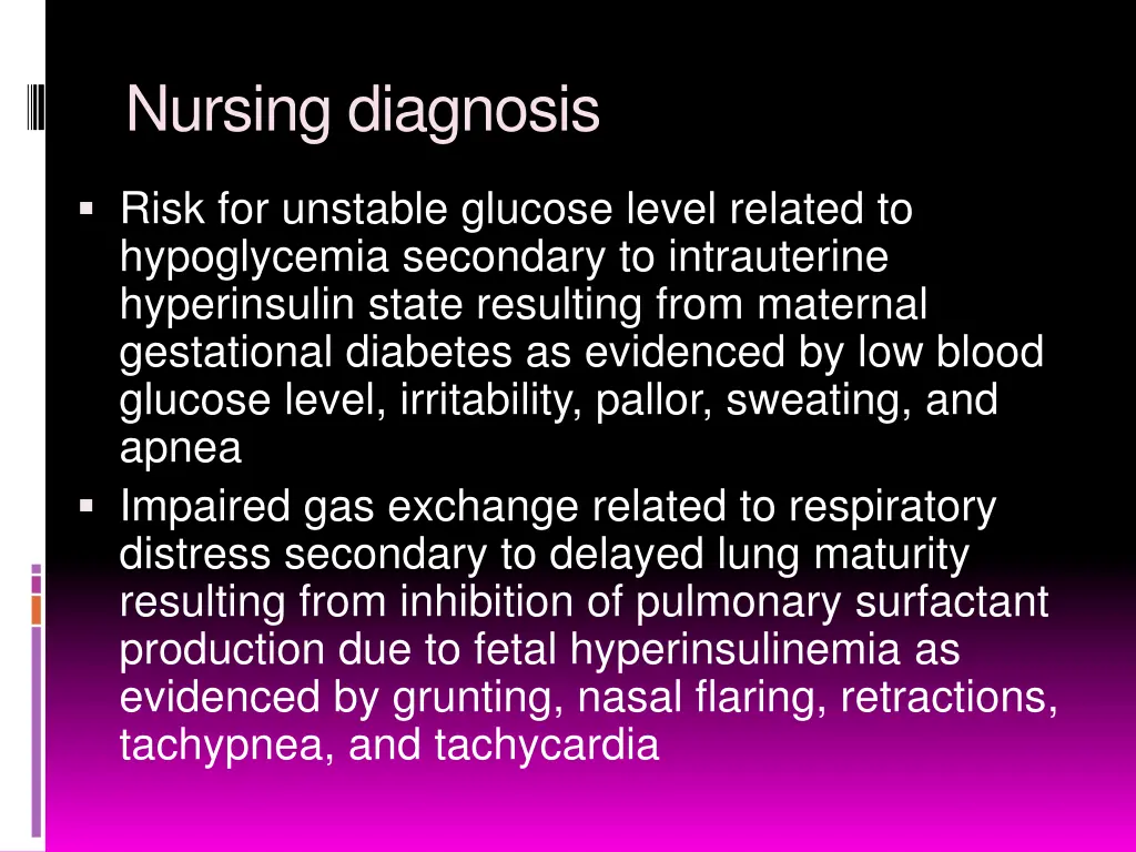 nursing diagnosis