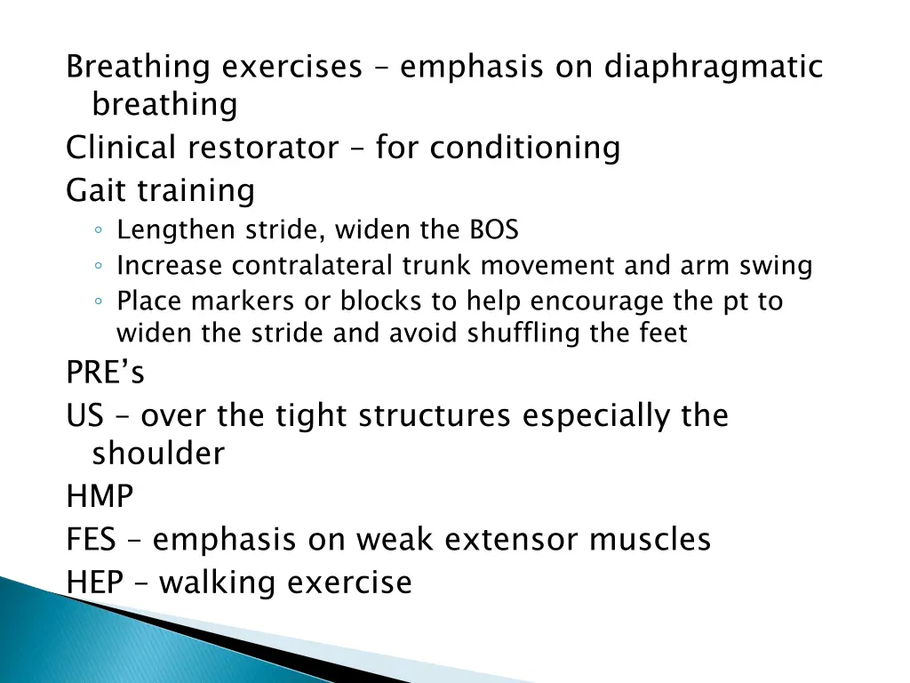 breathing exercises emphasis on diaphragmatic