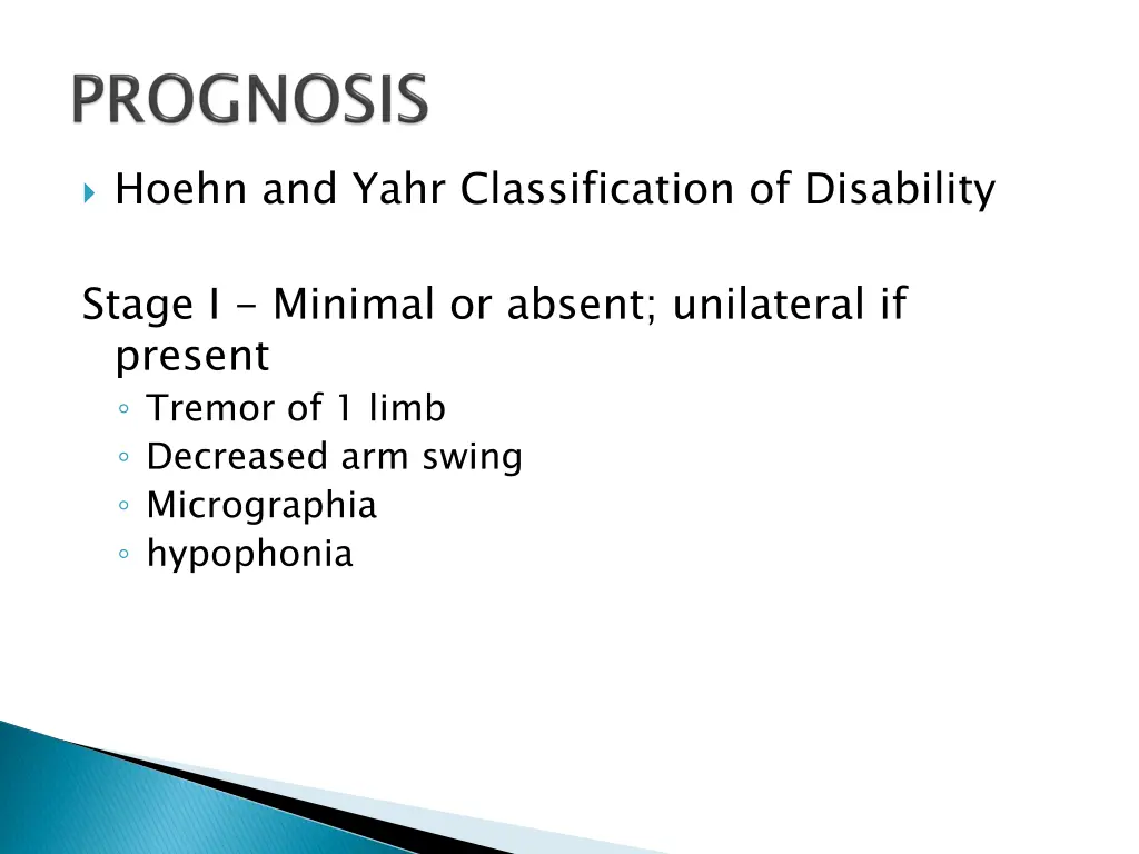hoehn and yahr classification of disability